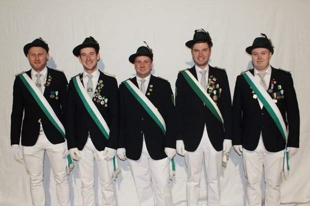 Fahnenoffizier Christof Knoche, Fähnrich Lucas Gütschow, Hauptmann Jannick Strugholz, Oberleutnant Daniel Rath, Fahnenoffizier Joel Suerhoff