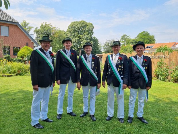 v.l. Meinholf Hoppe, Bernhard Knoche, Hans Jürgen Sellmann, Werner Ruf, Bernhard Schäfer